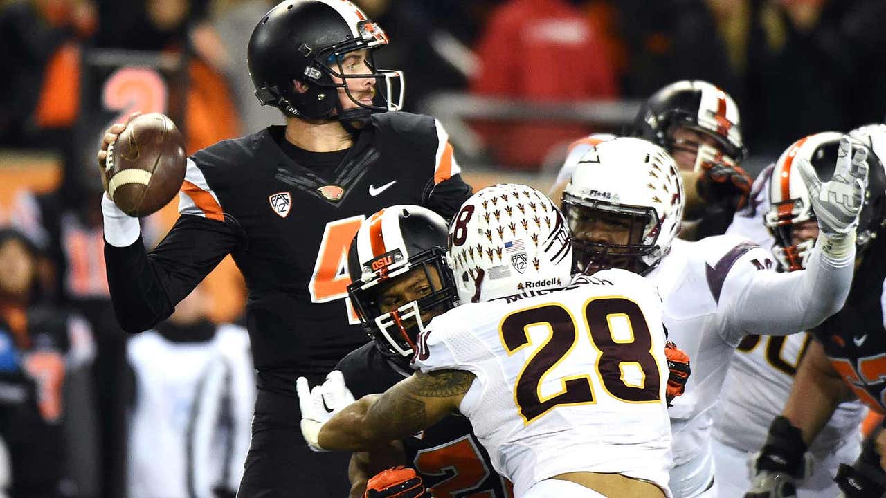 QB Mannion, Oregon State pull off upset of No. 6 Arizona State